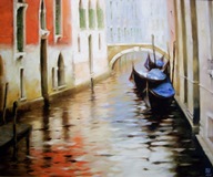 Click for larger view of Work ID #918:
"Venice Boats" by Vakhtang