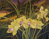 Click for larger view of Work ID #1034:
"Orchid Isle" by Belinda Leigh