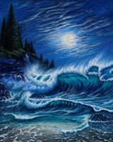 Click for larger view of Work ID #1233:
"Kapalua Night" by Belinda Leigh