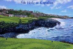 Click for larger view of Work ID #533:
"17th. Hole at Kapalua Bay" (17/25) by Belinda Leigh