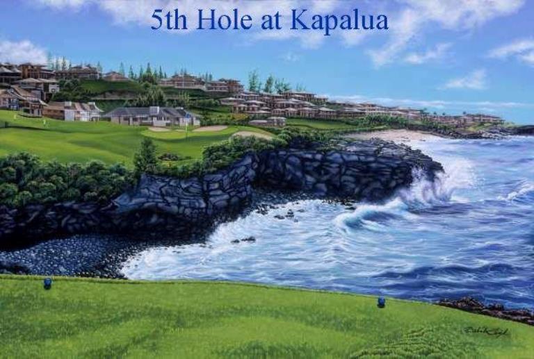 "17th. Hole at Kapalua Bay" by Belinda Leigh