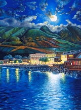 Click for larger view of Work ID #889:
"Lahaina Moonshine" by Belinda Leigh