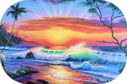 "Earth, Wind and Fire" by Belinda Leigh
Category:  Seascapes, Sunsets