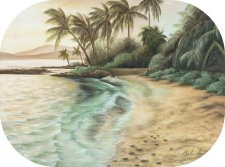 "Lanikuhonoa Beach" by Belinda Leigh
Category:  Seascapes, Beaches