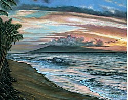 "Lokelani Dusk" by Belinda Leigh
Category:  Beaches, Sunsets, Seascapes