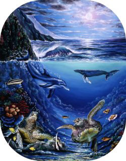 "Memories of Maui" by Belinda Leigh
Category:  Seascapes, Turtles, Dolphins, Whales