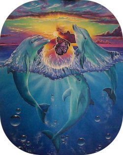 "Millennium Dawn" by Belinda Leigh
Category:  Seascapes, Dolphins